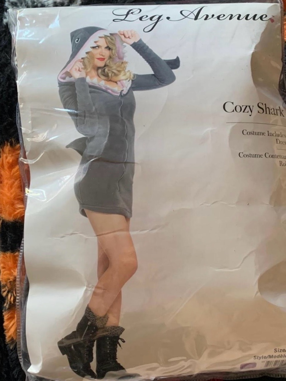 Leg Avenue Cozy Shark Hoodie Dress